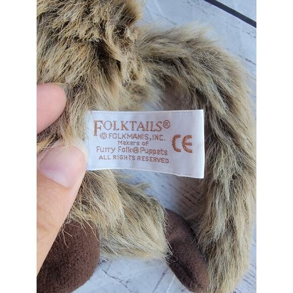 Folkmanis Folktails BABOON Full Body Realistic Hand Puppet plush Monkey 10 Inch - Picture 3 of 6